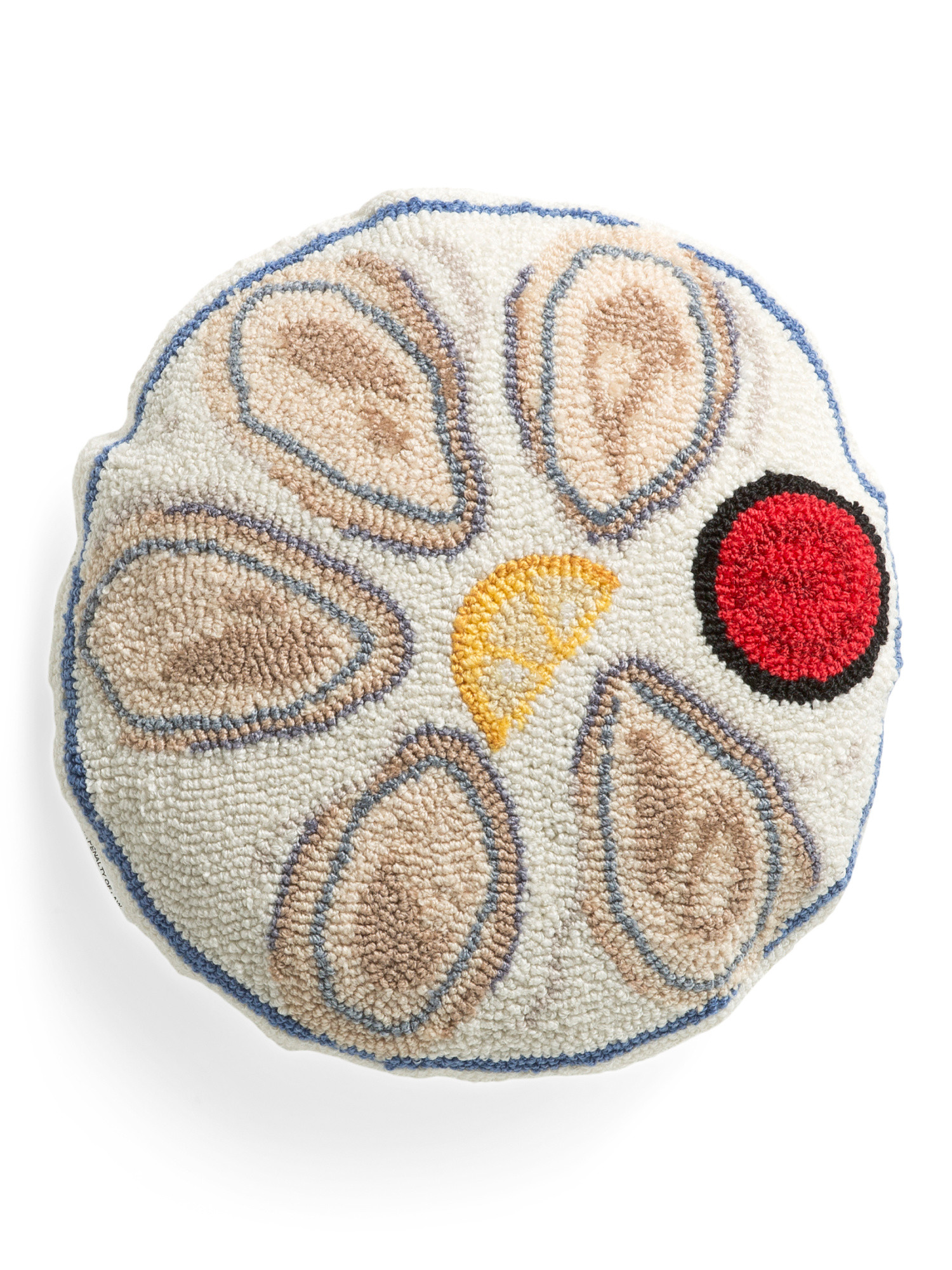 16in Oyster Platter Hook Pillow | TJ Maxx