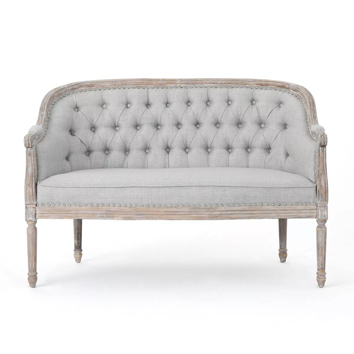 Faye Classical Tufted Loveseat - Christopher Knight Home | Target