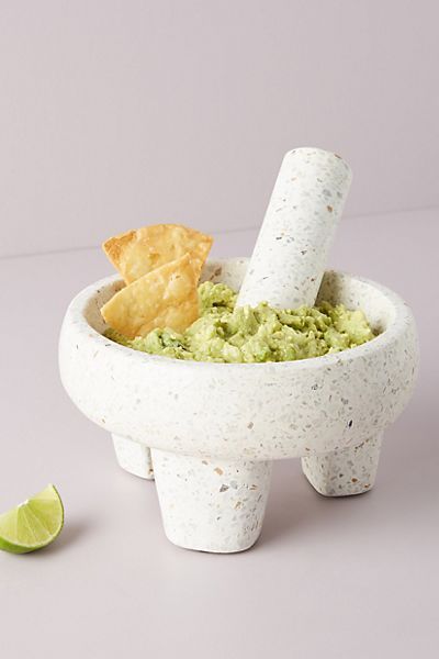 Terrazzo Molcajete Bowl and Tejolote | Anthropologie (US)