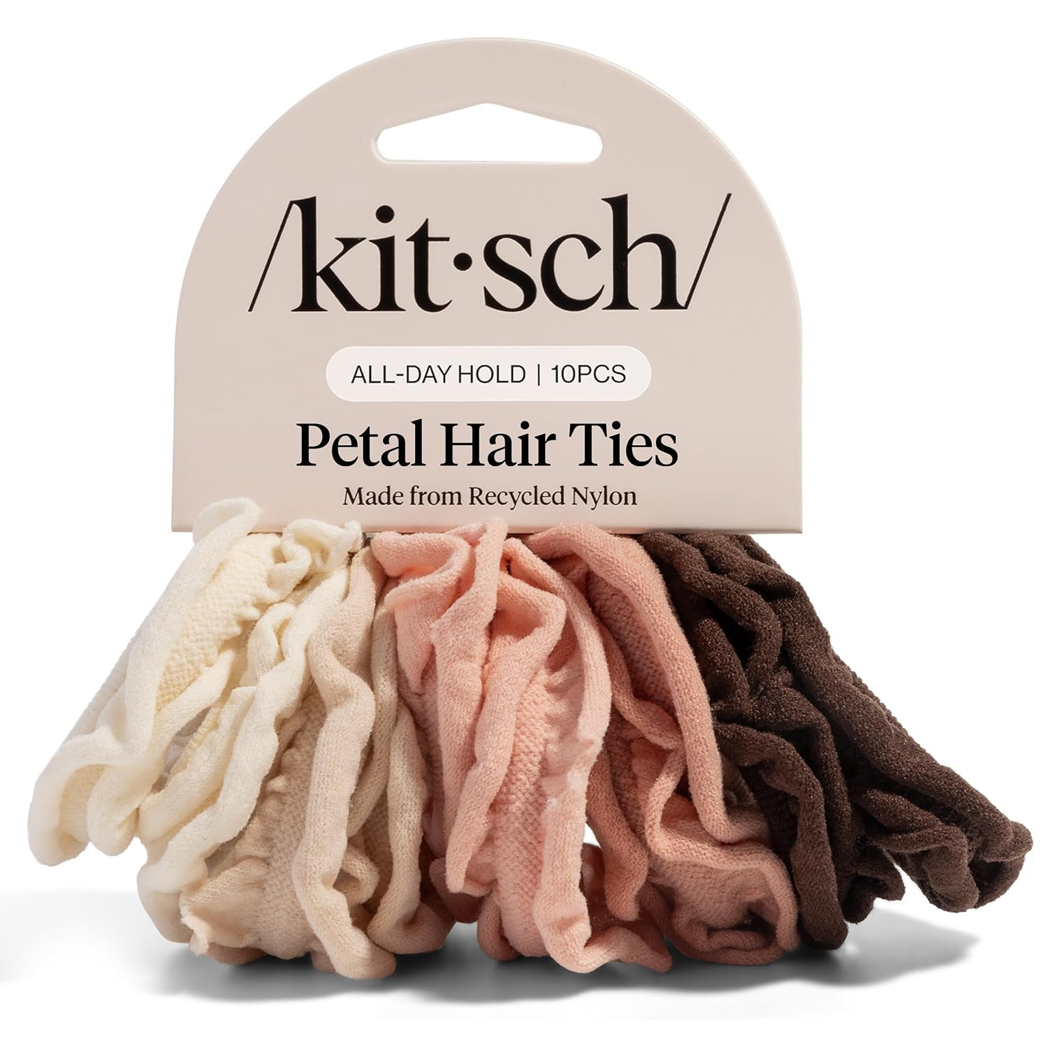 Kitsch Petal Hair Ties No Damage - Blush, 10pcs | Amazon (US)