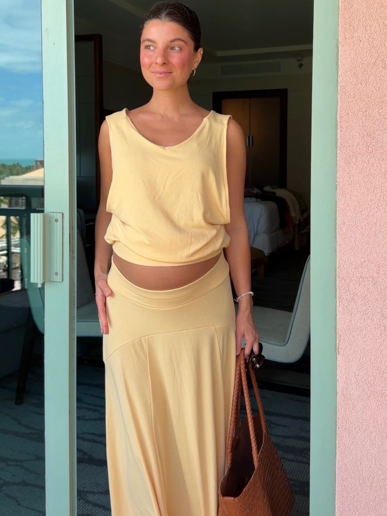 [4/13/26] this set from @freepeople is so good and $78!!! Can easily be paired as separate pieces and available in so many colors. I’m wearing solar lemon in size small. 

sizing details:
• yellow carmen set - small 
• red baby tee (comes as a full Annette skirt set) - small 
• red pull on pant - xs
• cotton linen midi dress - small 
• green printed maxi - small 
• white keep it cool set - xs
• yellow Bristol skirt set - small 
• green maxi skirt set - xs

#LTKSeasonal #LTKPetite #LTKBump