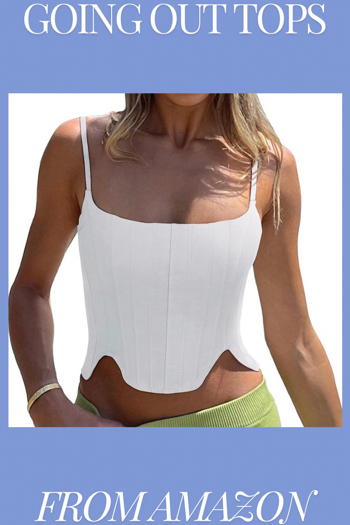 going out top from amazon! skims dupe top. fitted going out top! super easy to throw on and pair with jeans for a night out in college or with the girls!!! would also be perfect for a dinner date night or going to grab drinks! 