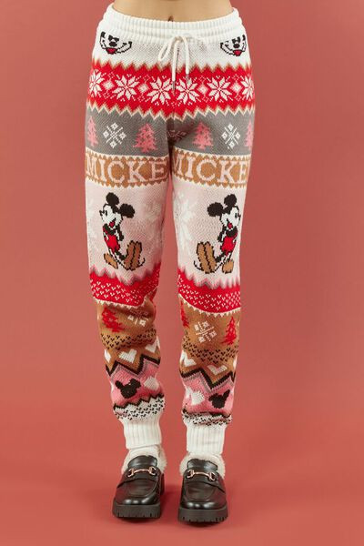 Disney Mickey Mouse Sweater-Knit Joggers | Forever 21 | Forever 21 (US)