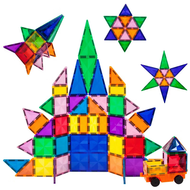 Picasso Tiles Magnetic Tile 80pc Building Set with 1 Car Base | Target