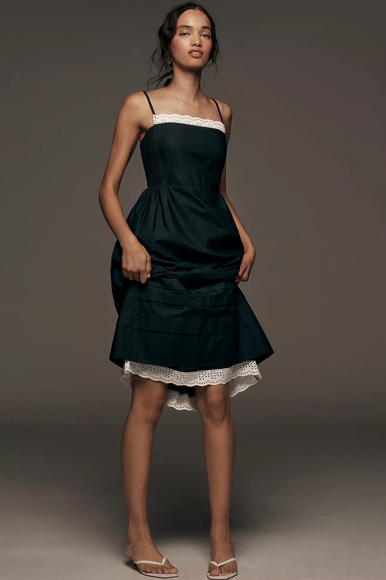 By Anthropologie Sleeveless Poplin Midi Dress | Anthropologie (US)