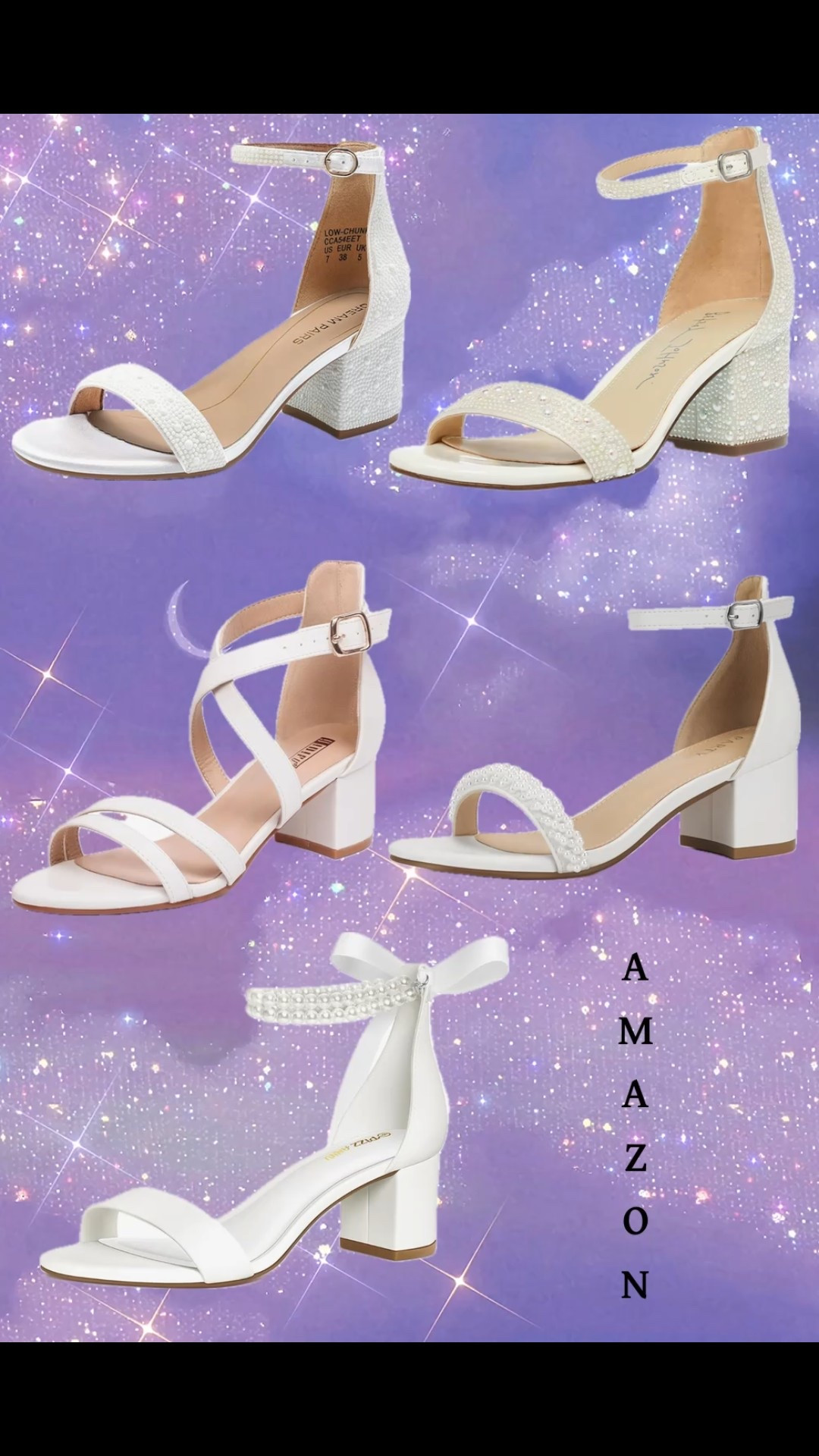 Wedding bride bridal heels shoes on Amazon. 

#LTKSeasonal #LTKWedding