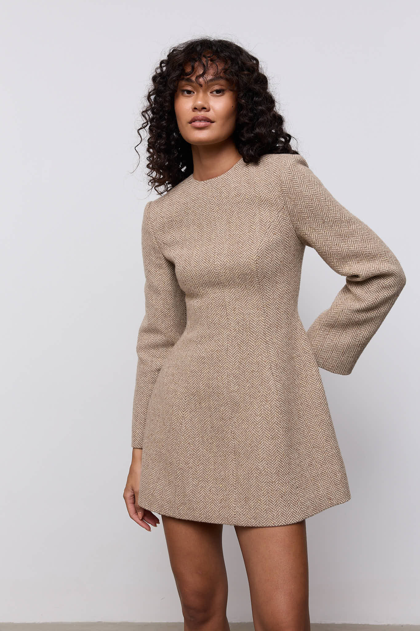 Wool Mix Mini Dress | Odd Muse