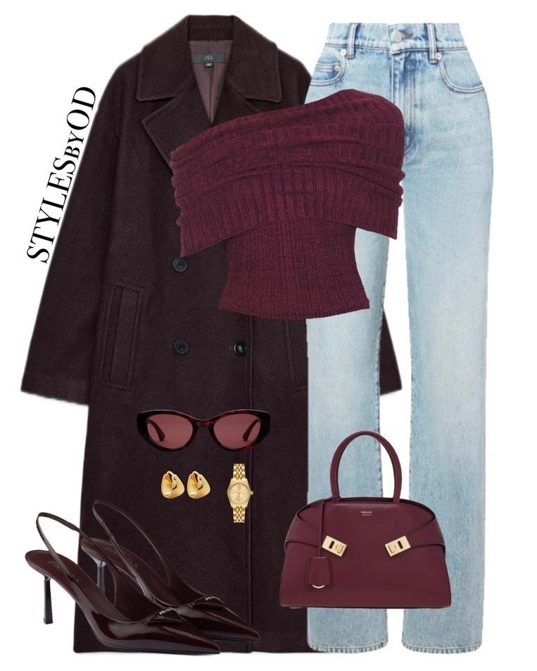 Bordeaux obsession🥀
There is something so elegant about deep burgundy tones paired with a crisp light denim. This look is the perfect balance of "Old Money" sophistication and modern street style✨

#LTKstyletip #LTKfashion #oldmoney #casualchic long wool coat, burgundy, casual chic streetstyle, workwear, straighter denim

#LTKValentine #LTKWorkwear #LTKSeasonal