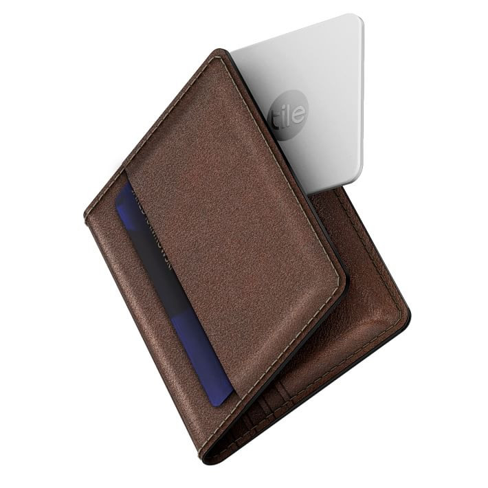 NOMAD Slim Leather Wallet With Tile Tracking | Mark and Graham