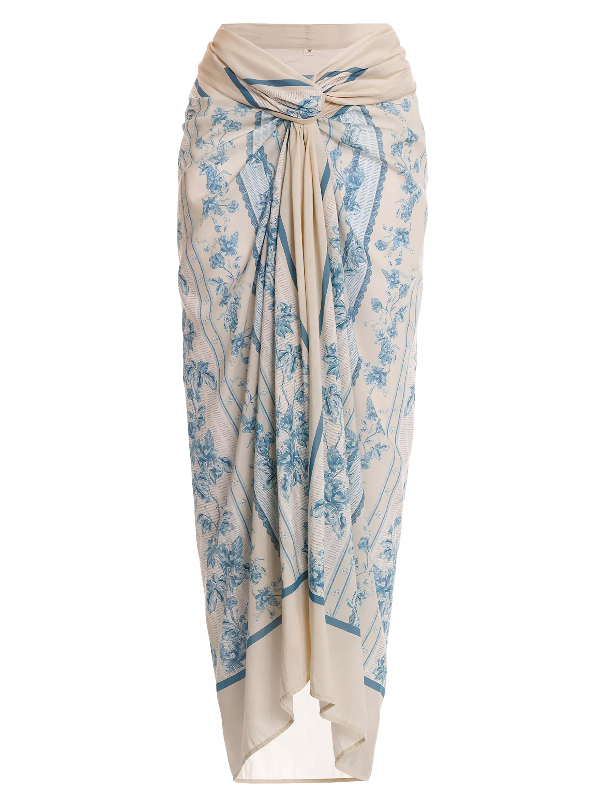 Lavanda Bougainvillea Embroidered Pareo | Saks Fifth Avenue