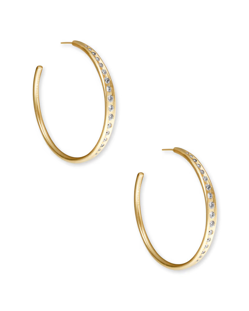 Selena Hoop Earrings in Vintage Gold | Kendra Scott