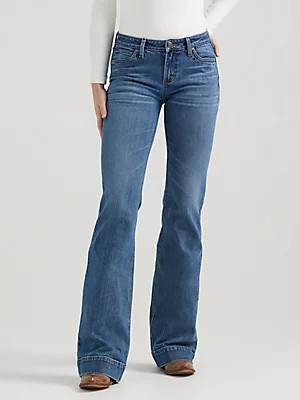 Women's Wrangler Retro® Mae Wide Leg Trouser Jean | Wrangler