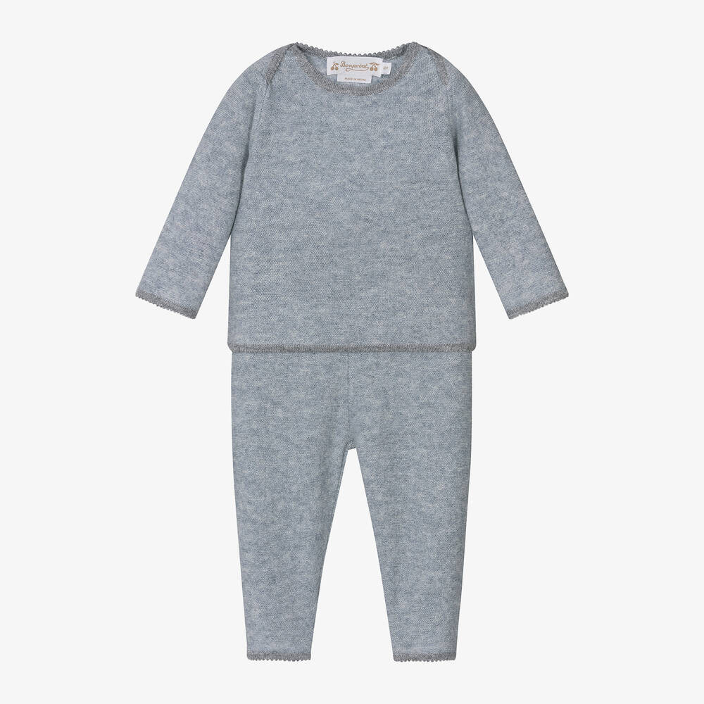 Grey Cashmere Trouser Set | Childrensalon