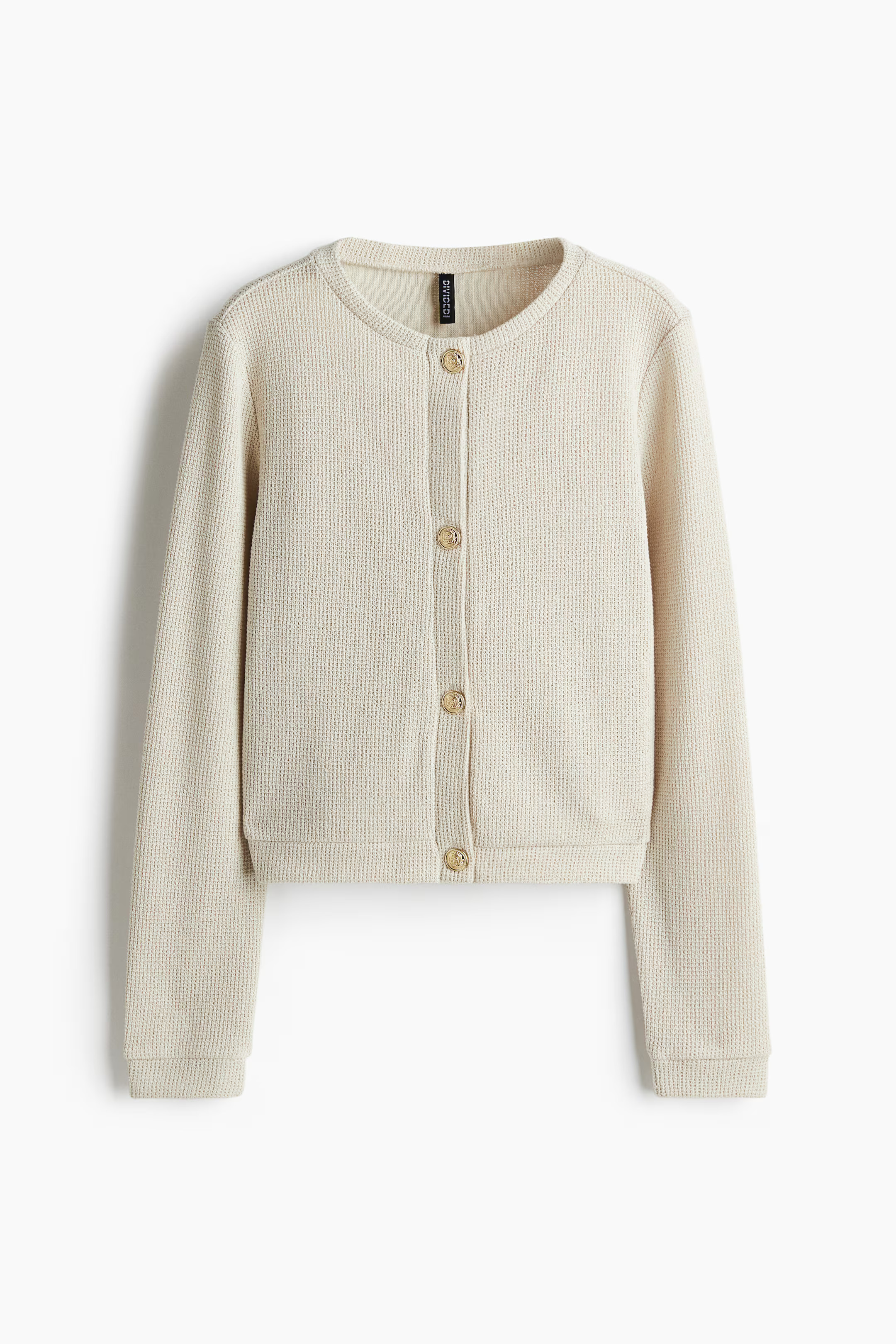 Textured jersey cardigan | H&M (DE, AT, CH, NL, FI)
