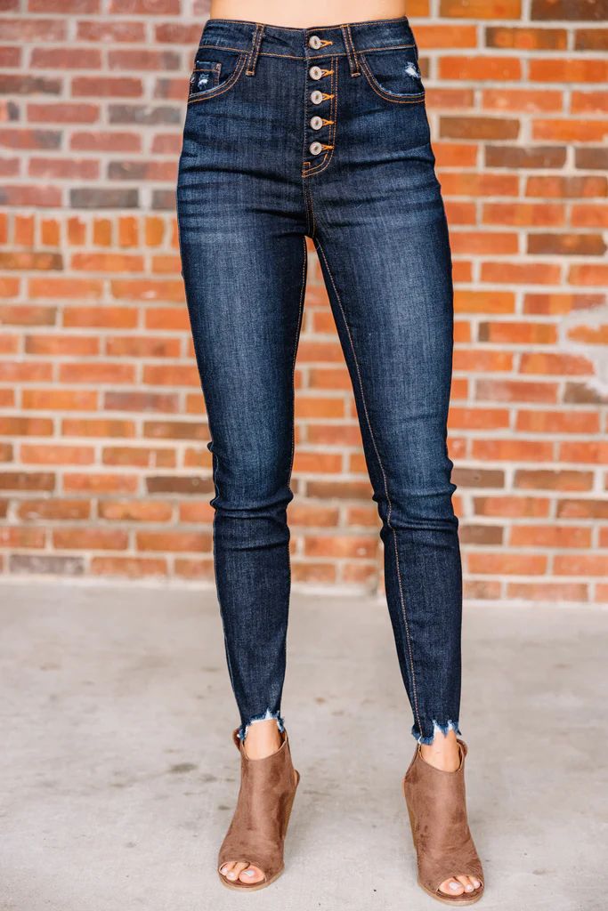 KanCan: Going Up Ultra Dark Wash High Waist Skinny Jeans | The Mint Julep Boutique