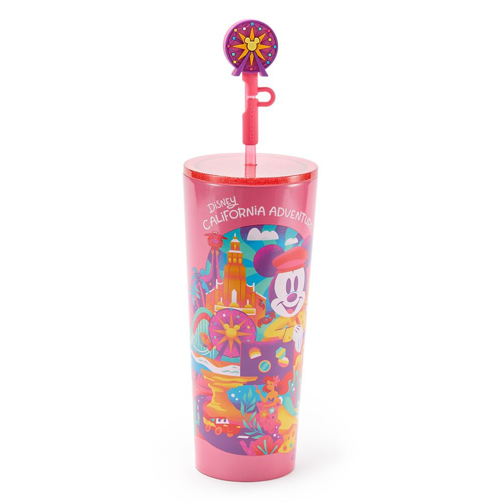 Disney California Adventure 24 oz. Stainless Steel Starbucks® Travel Tumbler with Straw | Disney Store