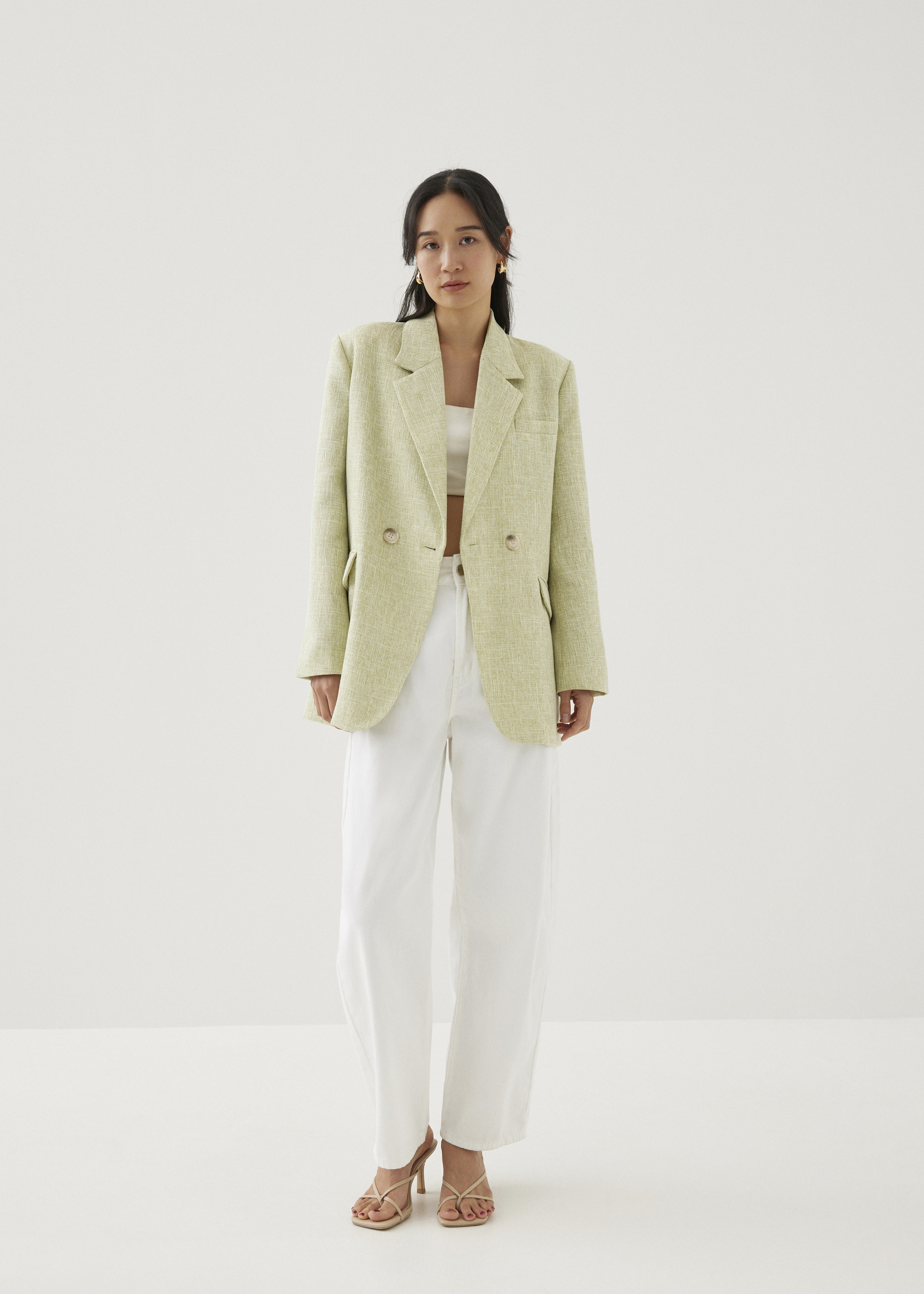 Lolly Tailored Tweed Blazer-022-XS | LOVEBONITO SINGAPORE PTE LTD