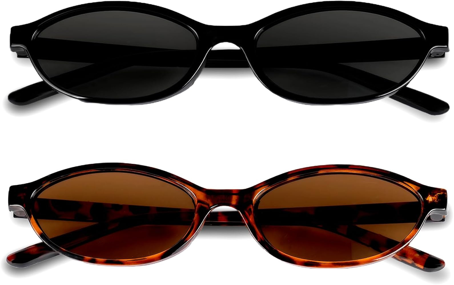 BUTBU Retro Oval Sunglasses, Cat Eye Sunglasses for Women, Vintage 90s Trendy Sun Glasses, UV400 ... | Amazon (UK)