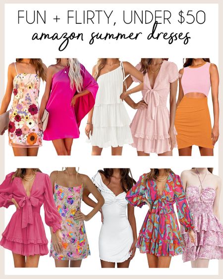 Fun and flirty summer dresses from Amazon! 

#amazonfinds

Amazon finds. Amazon fashion. Flirty summer dress. Amazon mini dress. Floral mini dress  

#LTKstyletip #LTKSeasonal #LTKfindsunder50