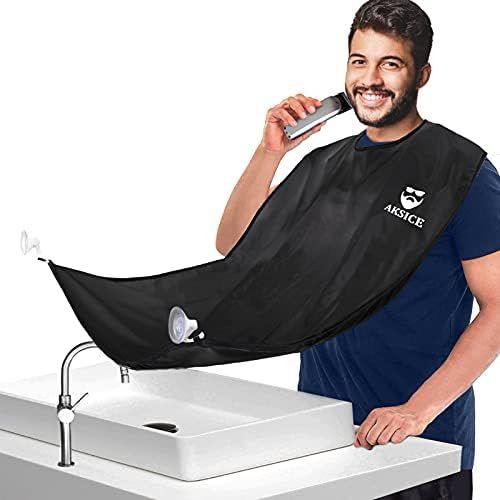 Beard Bib Beard Apron - Beard Hair Catcher for Men Shaving & Trimming, Non-Stick Beard Cape Groom... | Amazon (US)