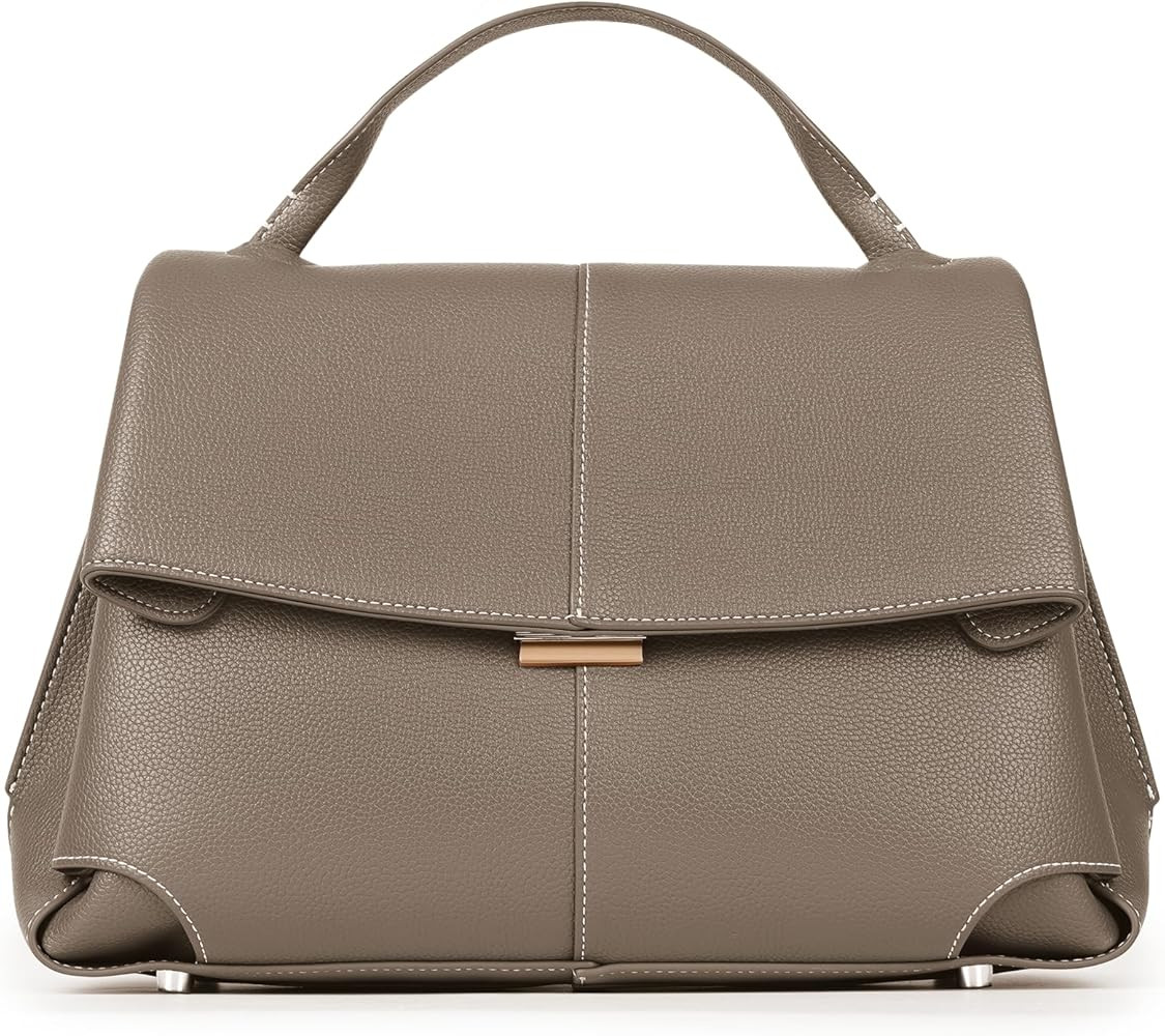 Top Handle Bag Handbags Large Faux Leather Satchel Bags for Women Luxury Designer Business Crossb... | Amazon (US)