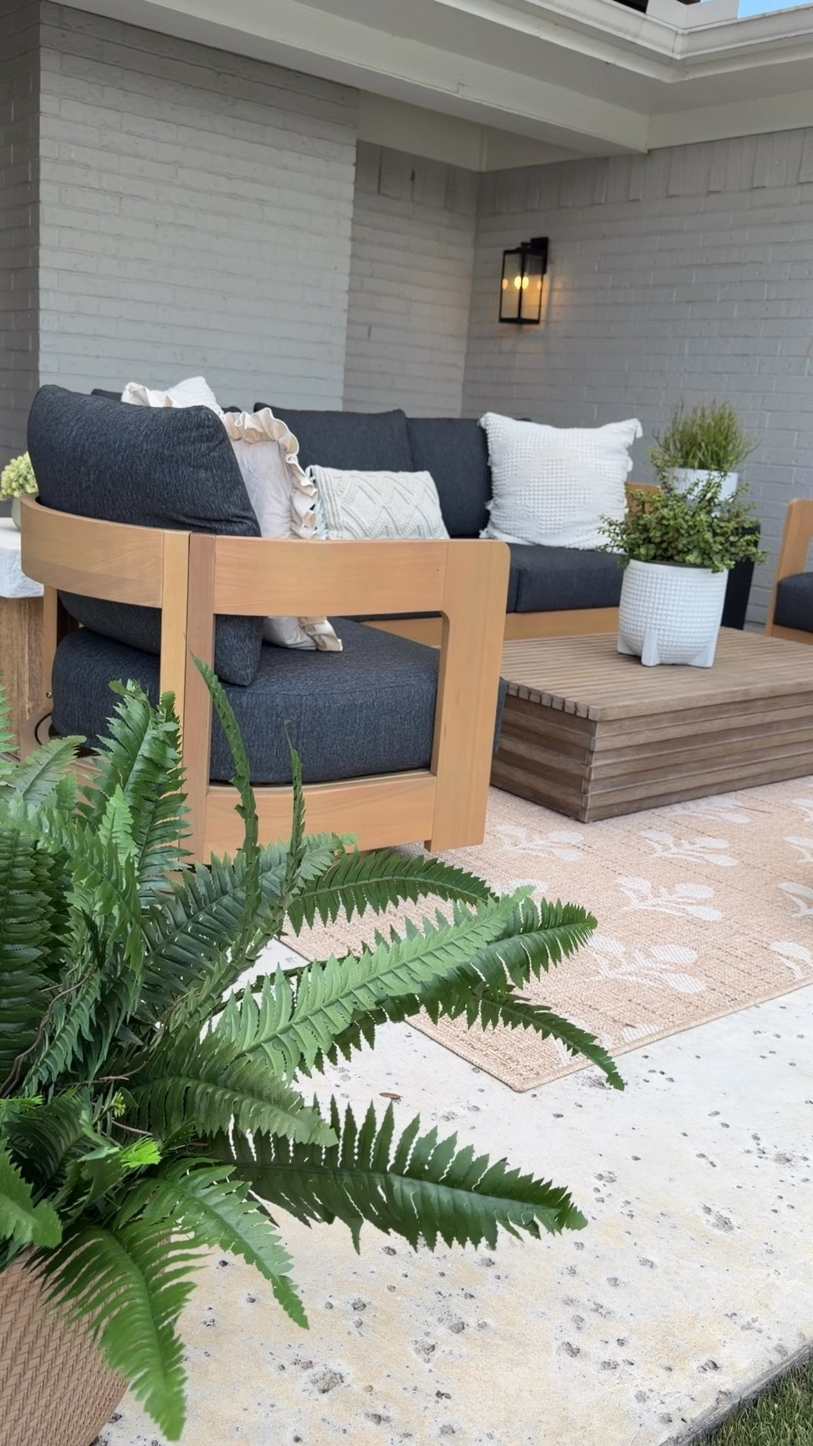 #ad This patio lounge setup might be my favorite update we’ve made 🤍 The outdoor sofa set with matching swivel chairs creates the perfect conversation area, while the concrete and wood side table, modern coffee table, and woven poufs add both function and style. It feels like an outdoor living room we never want to leave.

Keywords: outdoor lounge furniture, patio conversation set, outdoor sofa, swivel patio chairs, outdoor coffee table, concrete side table, woven poufs, luxury outdoor living, modern patio furniture, backyard design ideas, poolside seating, outdoor entertaining, patio decor inspiration, outdoor family space

@wayfair #outdoor #wishyouwerehere #wayfair #wayfairpartner

#LTKmorningroutine #LTKSeasonal #LTKHome