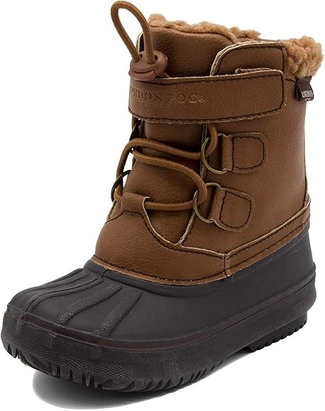 LONDON FOG Boys Oxford Toddler Cold Weather Snow Boot Cognac 10 | Amazon (US)