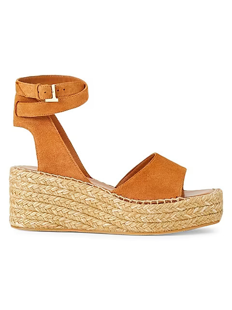 Margot Suede Espadrille Platform Wedge Sandals | Saks Fifth Avenue