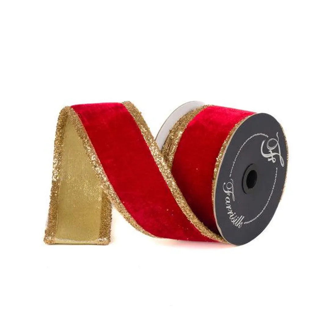 Gold Dust Borders in Black and Gold Farrisilk Designer Wired Ribbon - Etsy | Etsy (US)