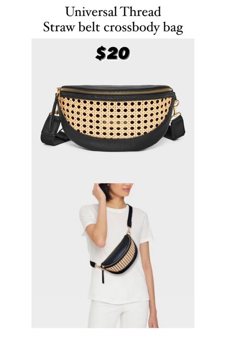 Straw crossbody belt bag 


#LTKfindsunder50 #LTKsalealert #LTKitbag