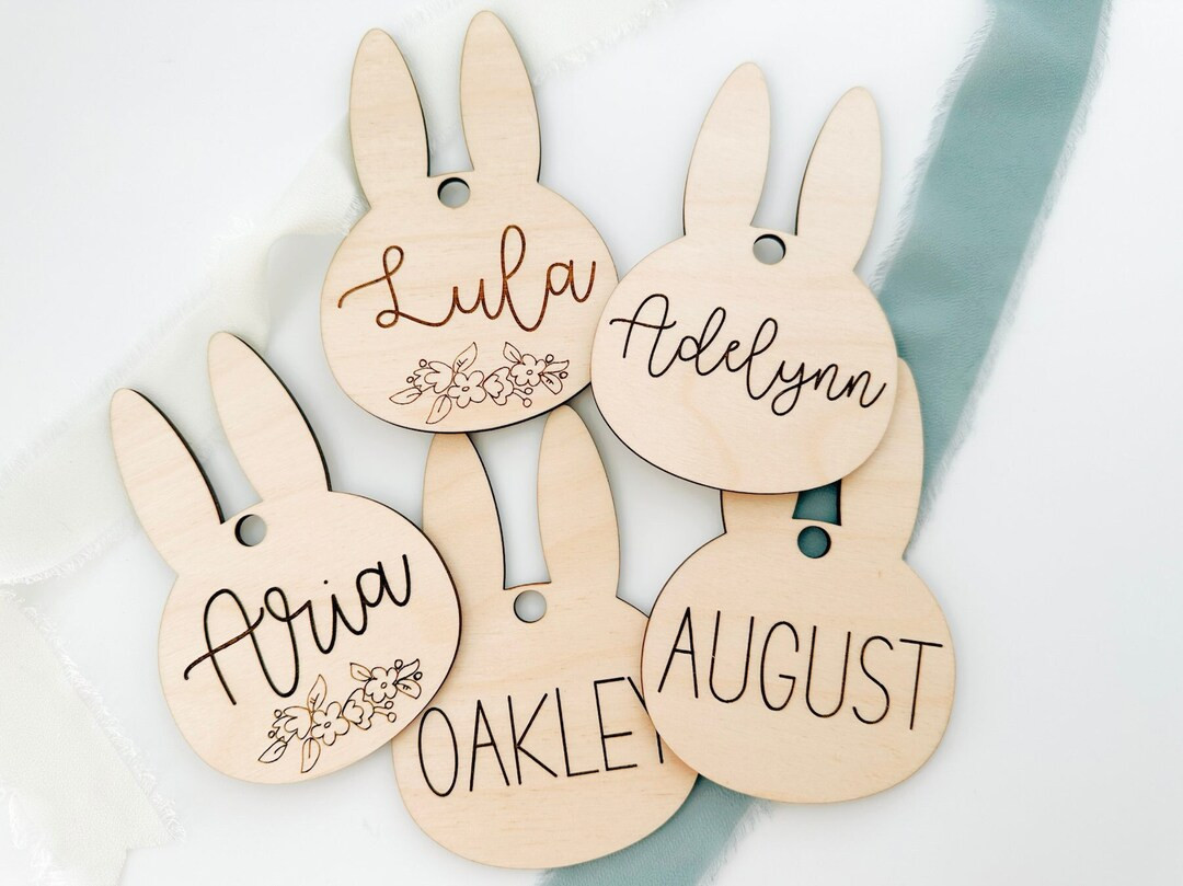 Bunny Easter Basket Tag, Boho Easter Basket Name Tag, Girls Easter Basket, Boys Easter Basket - E... | Etsy (US)
