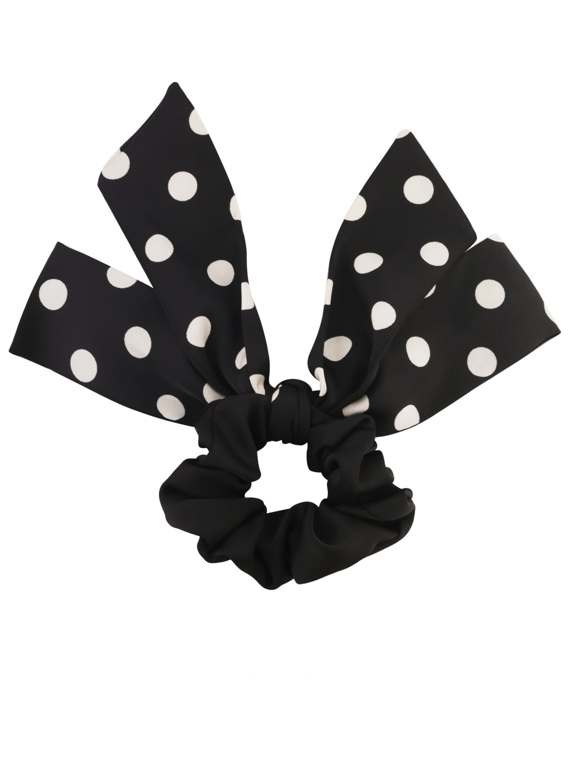 Amazon.com : MINACHI Polka Dot Bow Scrunchie, Vintage Ribbon Hair Accessories for Women, Retro Statement Hair Tie : Beauty & Personal Care | Amazon (US)
