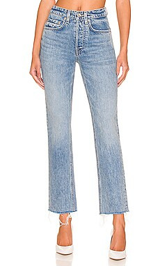 GRLFRND Karolina High Rise Straight in La Playa from Revolve.com | Revolve Clothing (Global)