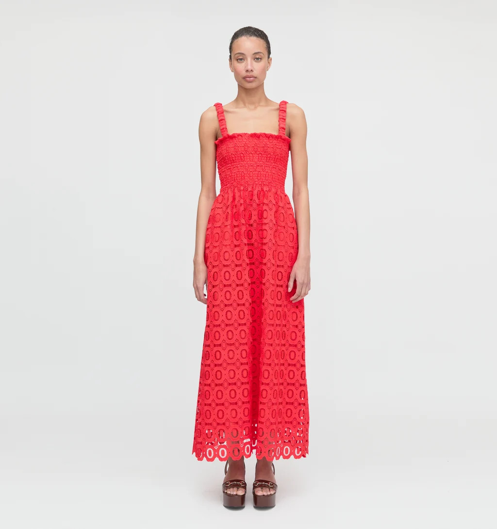 The Anjuli Nap Dress - Poppy Lace | Hill House Home US
