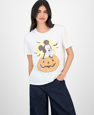 Juniors' Mickey Mouse Vintage Halloween T-Shirt | Macy's