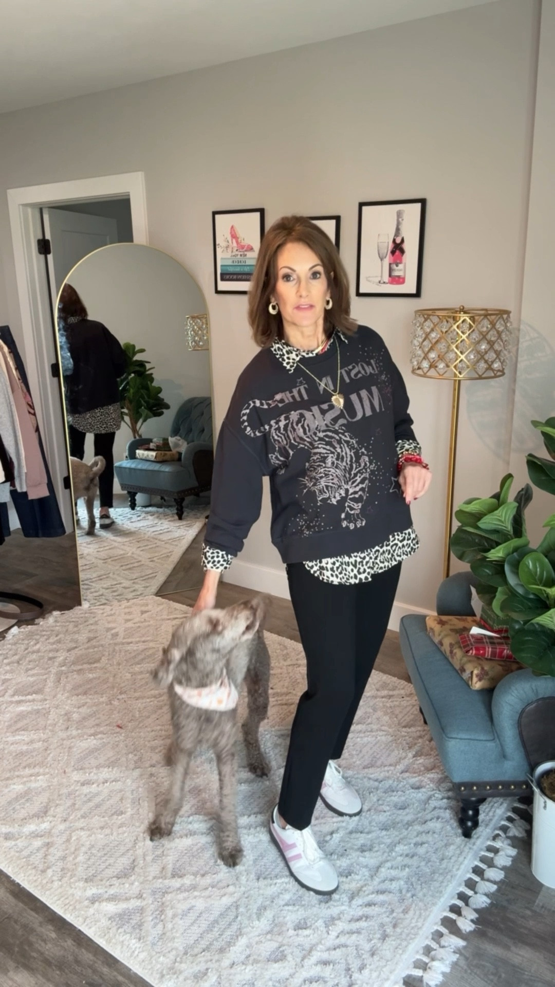 Elevated casual style

Graphic sweatshirt- M
Leopard shirt - S
Stretch pants - 8  use Annie50 to get 50% off

Check the brand website for the discount in the jewelry and shirt and sweatshirt 

#LTKSaleAlert #LTKWatchNow #LTKCyberWeek