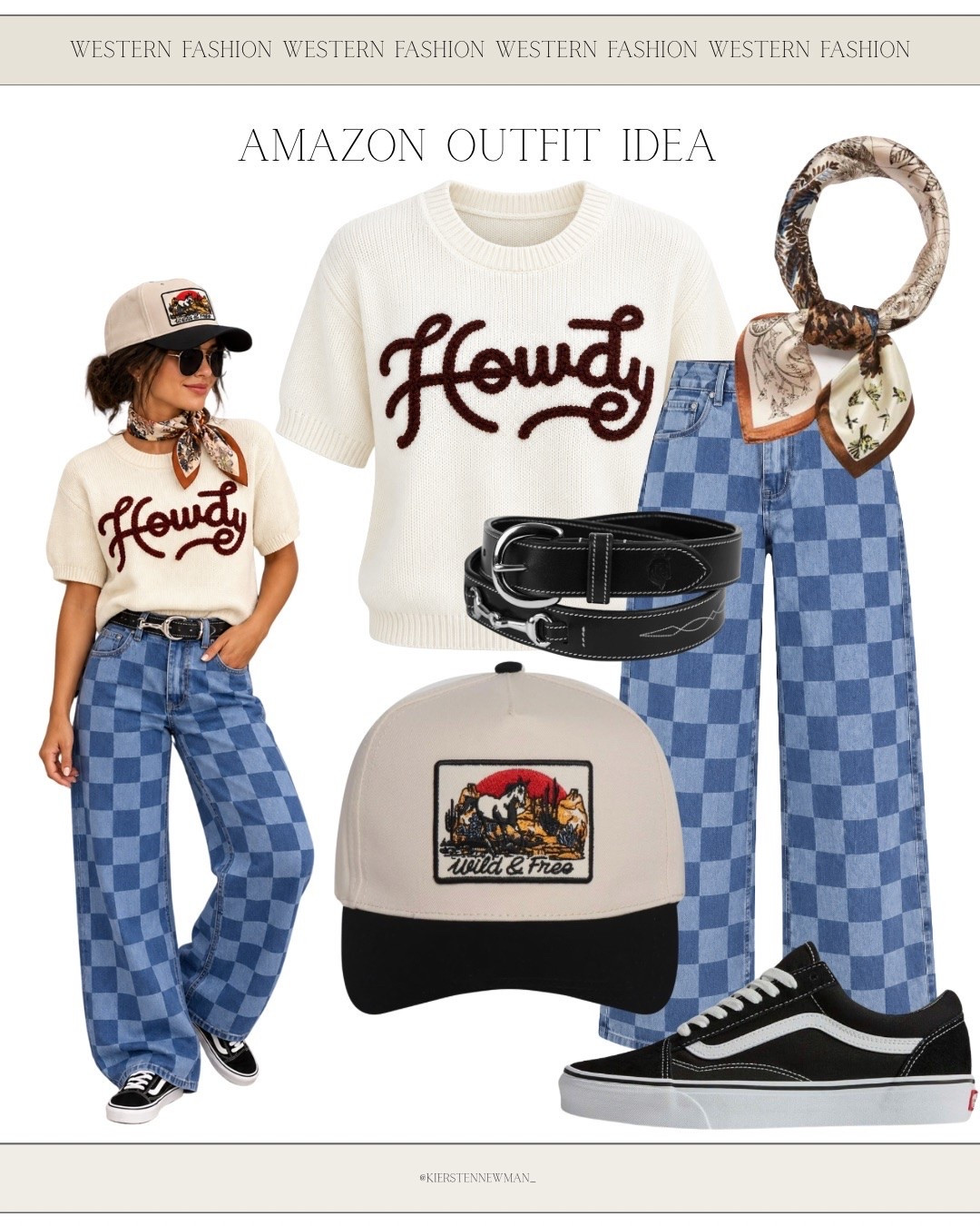 Western outfit of the day, found on Amazon. Pair this cute piece with denim and boots for an easy country-inspired look.
    #AmazonFashion #AmazonWesternWear #WesternOutfit #CowgirlStyle #CountryOutfit #AmazonFinds