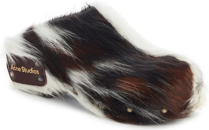 Acne Studios Bloggie Genuine Calf Hair Clog | Nordstrom | Nordstrom