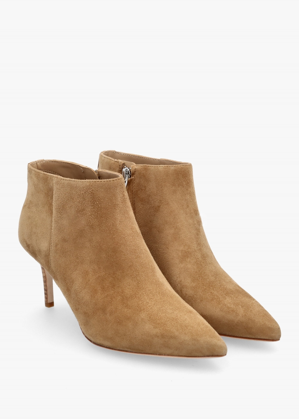 Lizie Camel Suede Heeled Ankle Boots | Daniel Footwear (UK)