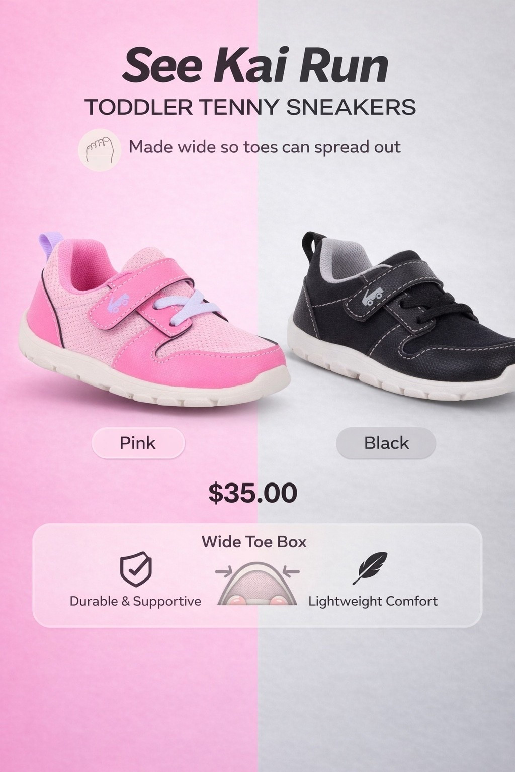 Wide toe box = Happy little feet 🤍

#toddlerstyle #toddlerfinds #targetfinds #momfinds #ltkfamily #toddlershoes #momlife #targetkids #affordablefinds #momapproved

#LTKBaby #LTKmomlife #LTKKids