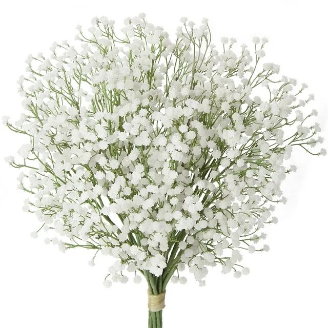 10 Pcs Artificial Flowers Baby's Breath 23.6" Faux Baby Breath Wedding Flower Arrangement White H... | Walmart (US)