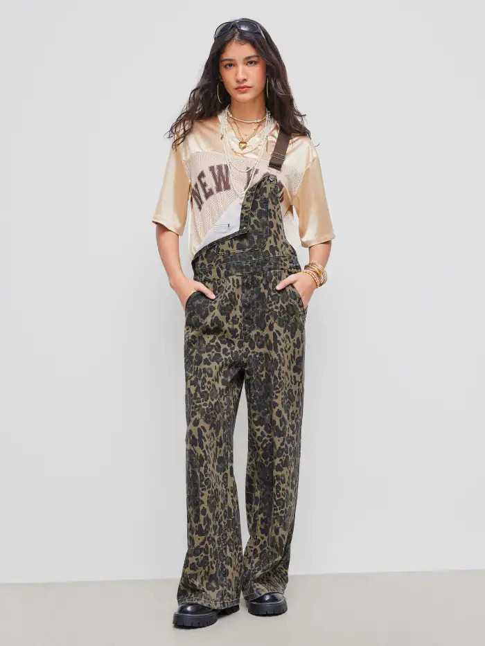 Cotton Square Neck Floral Pocket Wide Leg Jumpsuit... | Cider