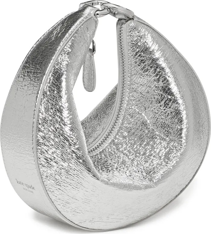 mini duo crinkle metallic leather crossbody bag | Nordstrom