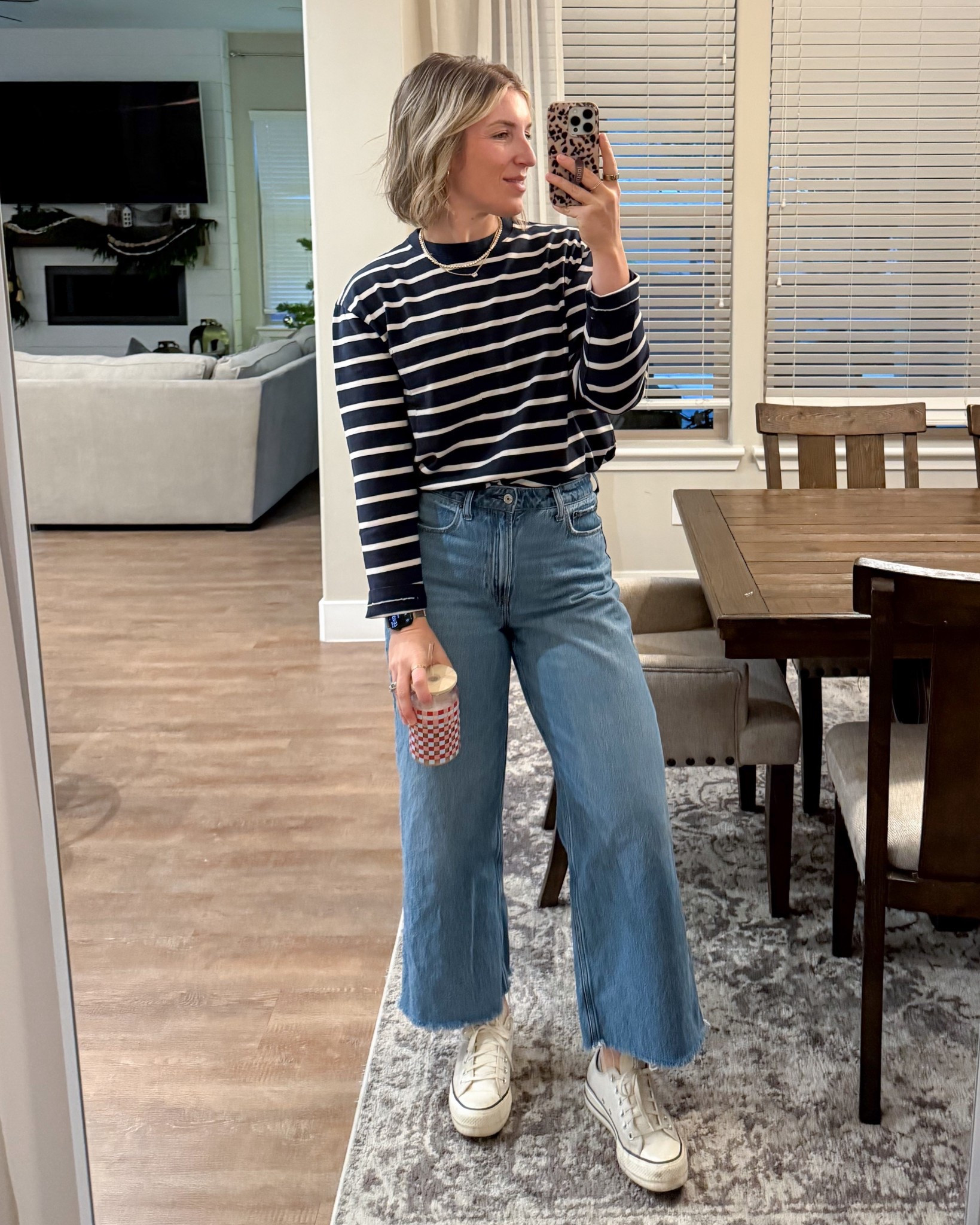 Abercrombie striped tee and jeans for comfort and style - both on sale!!!

#LTKSeasonal #LTKFindsUnder50