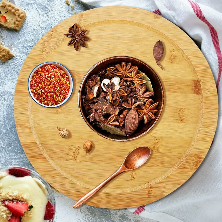 Gymnture Bandeja de Madera Giratoria para Condimentos, Condimentos, Café, Té y Frutas | Walmart (US)