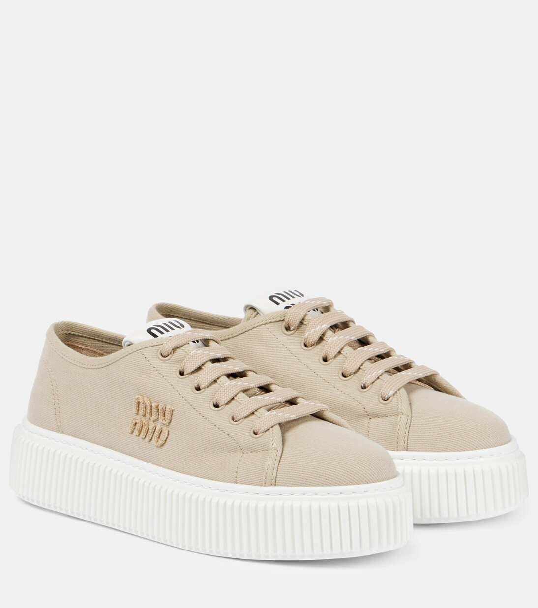 Denim platform sneakers | Mytheresa (UK)