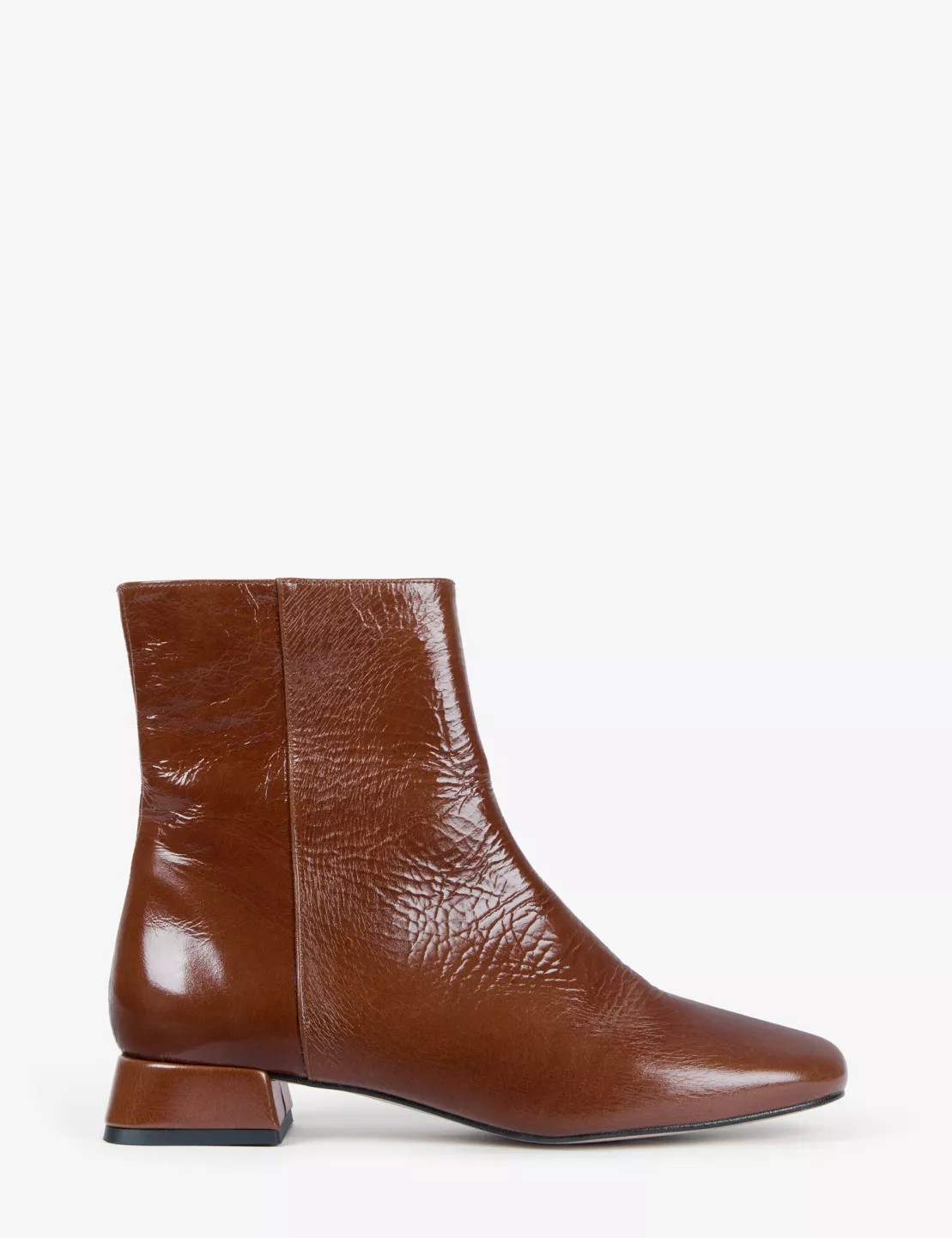 Giacomo Patent Leather Boot - Cognac | Penelope Chilvers