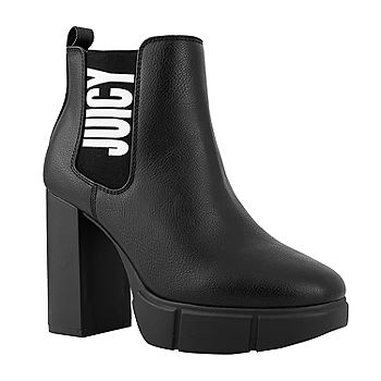 new!Juicy By Juicy Couture Womens Prisha Block Heel Chelsea Boots | JCPenney