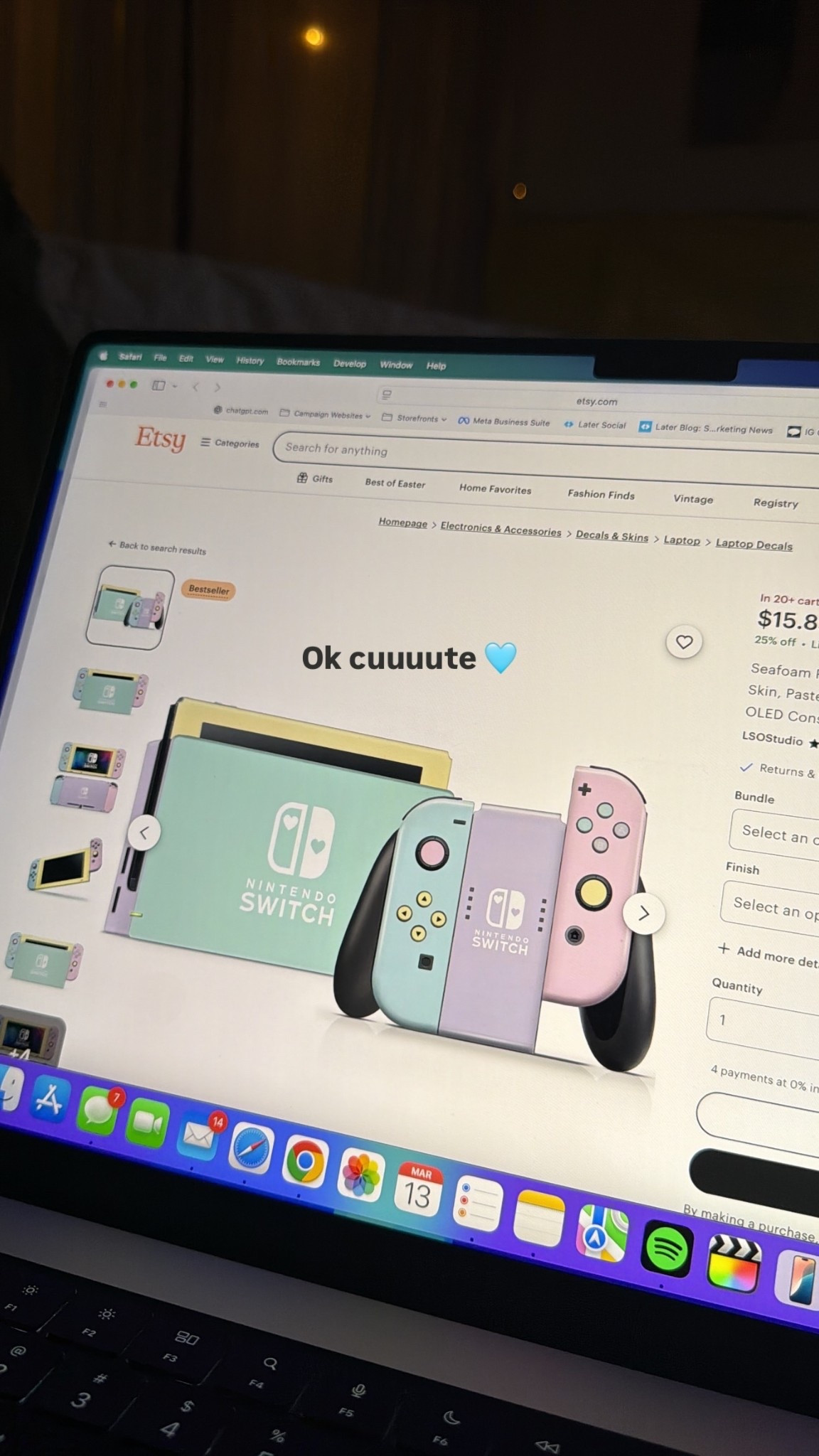 Ok cuuuute 🩵 Nintendo switch skin!!

#LTKHome