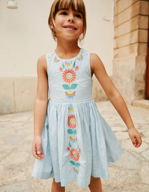 Blue / Ivory Stripe Floral | Boden (US)